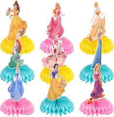 9 PCS Princess Centerpieces for Tables, Princess Birthday Party Decorations, Dou