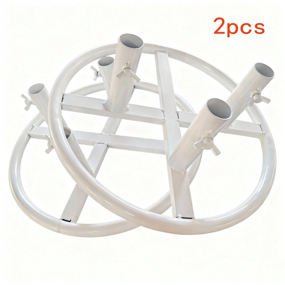 2 Pack Metal Flower Stand Bases Wedding Arch Backdrop Pole Holders