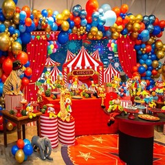 Mocsicka Carnival Backdrop Banner for 70.8 x 43.3 Inch, Night