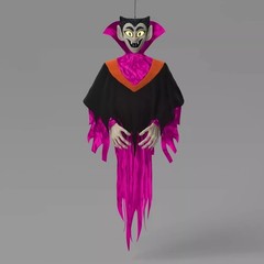 60″ Light and Sound Vampire Ghoul Halloween Decorative Prop Purple – Hyde