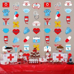Nurse Graduation Party Hanging Garlands 8Pcs School Multi Color