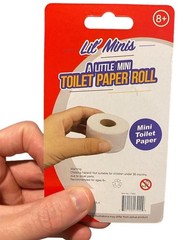 MINI TINY Toilet Paper Roll – Funny Novelty GaG Bathroom Party Evil Joke