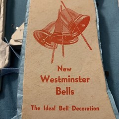 New Westminster Bells Tissue Honeycomb Decoration Various Sizes Lot of 4 Pieces