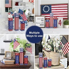 Extra Large 3-Piece Wooden Firecracker Set – Perfect for Patriotic Celebrations