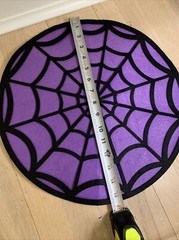2 Piece Set of Halloween Cutout Felt Decoration Party Spider Web And Banner