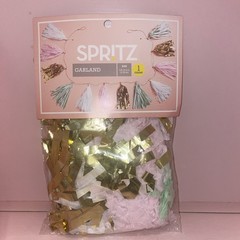 Spritz Garland Party Supply BrightTasselGarland Pink Multi