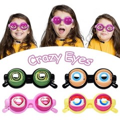 Crazy Eyes Funny Prank Glasses Plastic Toy For Kids Party Fun Gifts