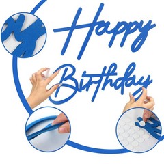 MASTRON Happy Birthday Sign for Backdrop – Felt Happy Birthday Letter Sign for