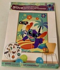 Disney Lilo And Stitch Party Backdrop With Props Kit New