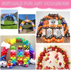 Balloon Arch Kit and Balloon Pump, 9Ft Tall & 10Ft Wide Adjustable Balloon Ar…