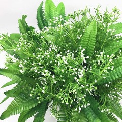CATTREE Artificial Plants, Faux Plastic Pearl 13.5 inches, Grass-4pcs