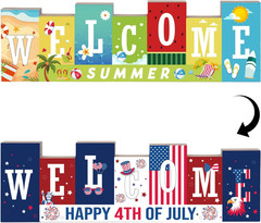 4Th of July Decorations – Summer Decorations for Home Double-Sided Different The