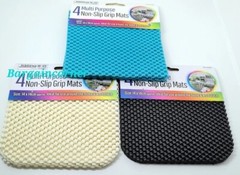Placemat Non Slip Lineer Coaster Multipurpose Grip Mat Coffee Table 14x14cm