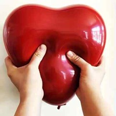 20 pieces Red Heart-Shaped Latex Balloons – 25.4 cm – for all occasions