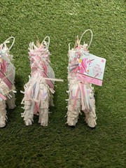 Lot of 4 Amscan Mini Unicorn Piñata Decorations 7.5in Party Decor