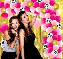 122 Pcs Hot Pink Gold Balloon Garland Arch Kit Birthday Wedding Bridal Shower