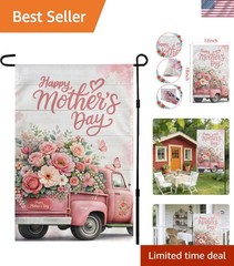 Elegant Double-Sided Mother’s Day Garden Flag – Vintage Floral Design