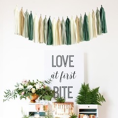 Sage Green Happy Birthday Decorations Banner Balloons Pom Poms Garland Party …
