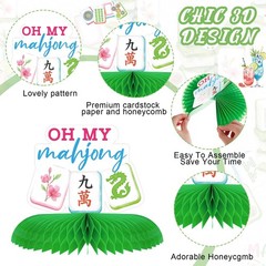10 Pcs Mahjong Party Decorations Mahjong Honeycomb Centerpieces Table Topper …