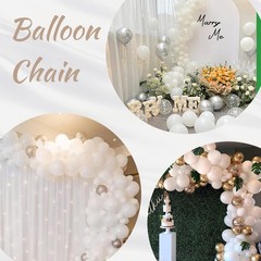 100 Pcs Quick Link Balloons Pearl White Latex Linking Balloons Balloon Wall A…