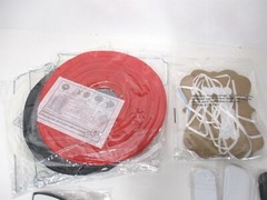 Red White and Black Party Its a Girl Decorations Flowers, Lanterns and Banner
