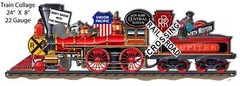 Train/Railroad Party Decoration | Table Topper | Laser cut w/stands | 24 Inch