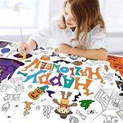 Giant Coloring Tablecloth 31.5×72 in – Crafts Activities – Halloween Party