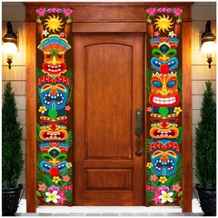 Hawaiian Luau Party Decoration Supplies 72 x 12 Inch Multicolor Banner