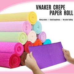 3 PCS Pink Crepe Paper 9.8 Inch x 8.2 Ft Flower Making Papel Crepe Decor