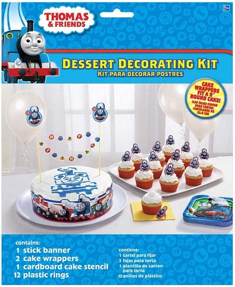 Thomas All Aboard Tank Engine Train Kids Birthday Party Dessert Decorating Kit