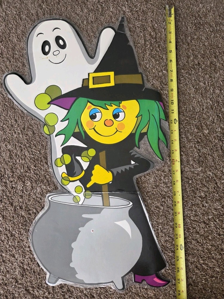 Halloween Laminated Diecut Witch Amd Ghost