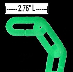 40-in GLOW-in-Dark PLASTIC CHAIN Safety Halloween Haunted House Prop Decorations