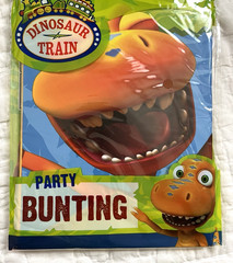 Dinosaur Train Birthday Party Decor Set Cake Topper Bunting Happy Birthday Sign