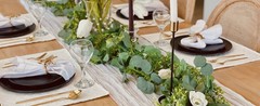 8Pcs Eucalyptus Garland,Artificial Eucalyptus Leaves Table Greenery Garland