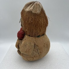 Carved Coconut Maraca Hawaii Tiki Bar Luau Novelty Authentic 9″