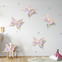 12 Pcs Large Butterfly Party Decoration Paper Butterfly Stickers in 2 Differe…