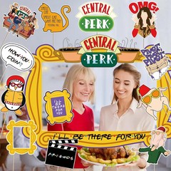 13Pcs Friends Themed Party Decorations Photo Booth Props Friends Party Decoratio