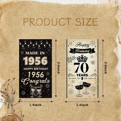 70th Birthday Party Decorations – 100 Pcs Vintage Back in 1956 Gifts Favors Cand