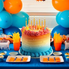 12 Pcs Anime Theme Birthday Candles 0.3 inches x 3.7 inches, yellow, red