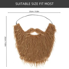 Fake Beard Costume, Costume Beard and Mustache Halloween Cosplay Party for Ad…