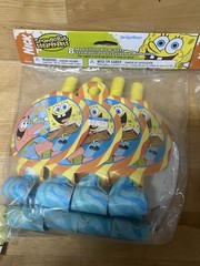 2004 Nickelodeon SpongeBob SquarePants Medallion Blow-outs (8 Per Bag) NOS