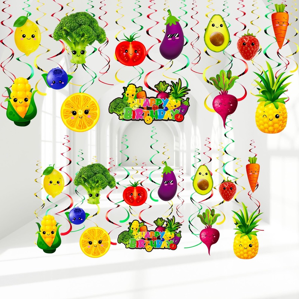 Syhood 30 Pack Hey One Bear Fruit Birthday Party Decoration Dancing Fruit Han…