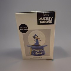 New Mickey Graduation Water Globe