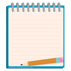 Notebook Paper Cut-Out Classroom Decorations for Teachers, 36 Pieces