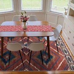 Area Rug 2×3 Rug Machine Washable Non-Slip Low Pile Print Pattern Western Rug…