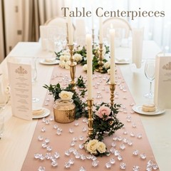 Fake Ice Rocks 150 Pieces Irregular Shape Acrylic for Stylish Table Arrangements