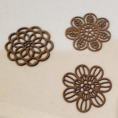 laser cut table scatter decor – 37 pc – Love, Family, Crosses, Hearts, Flowers
