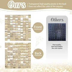 House Backdrop Light Gold Shimmer Wall Disco Backdrop 6ftx4ft for Wedding