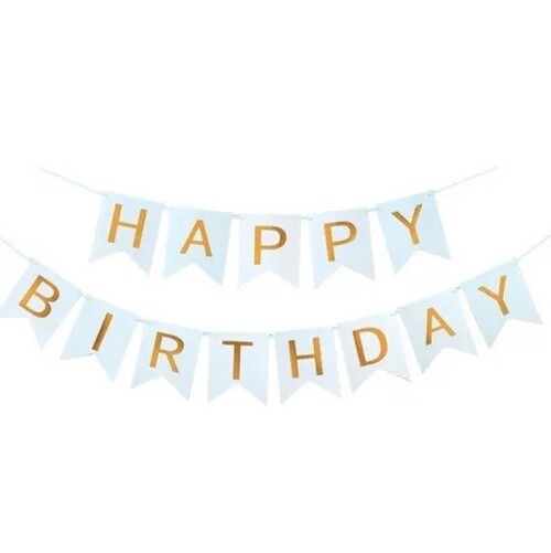Buy 1 Get 1 Free!! Happy Birthday Decorative Banner.