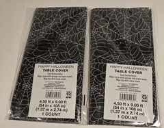 Halloween Party Bundle Paper Plates Napkins Table Cover Treat Bags – Lot of 8
